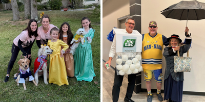 Halloween Lynelle, Kym, Rick, Darron, Nanci