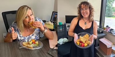Alice and Abby on Panini Day 2025