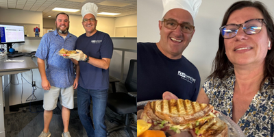Marc, Rick and Bella on Panini Day 2025