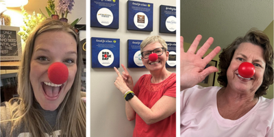 Emily, Colleen, Lynn Red Nose Day 2026