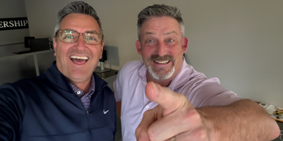 Rick and Tom selfie shoutout