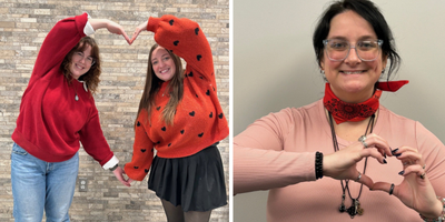 Wear Red Day Abby, Becca, Emmy