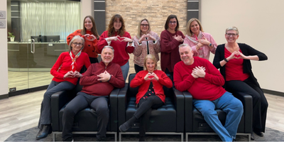 Wear Red Day Team Photo