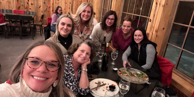 Case Management Team at Wreath Making Event